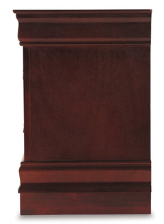 Reddish Brown / Nightstand, side view; view 18; shown pieces are reference views; only the selected configuration is included - 18