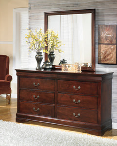 Reddish Brown / Dresser + Mirror, product view; view 7; shown pieces are reference views; only the selected configuration is included - 7