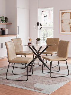 Black / Table + 4 Chairs, product view 2; included: one table and 4 chairs; benches, other furniture and accessories excluded - 19
