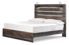 Rustic Brown with Orange and Teal Accents / Bed / King, view 1; selected configuration only; mattress bedding and decorative accessories not included - 13