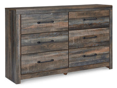 Rustic Brown with Orange and Teal Accents / 5pc Set / King, view 4; selected configuration only; mattress bedding and decorative accessories not included - 21