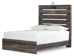 Rustic Brown with Orange and Teal Accents / 5pc Set / Full, view 2; selected configuration only; mattress bedding and decorative accessories not included - 46