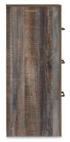 Rustic Brown with Orange and Teal Accents / Dresser, view 3; selected configuration only; mattress bedding and decorative accessories not included - 54