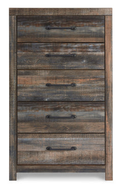 Rustic Brown with Orange and Teal Accents / Chest, view 2; selected configuration only; mattress bedding and decorative accessories not included - 60