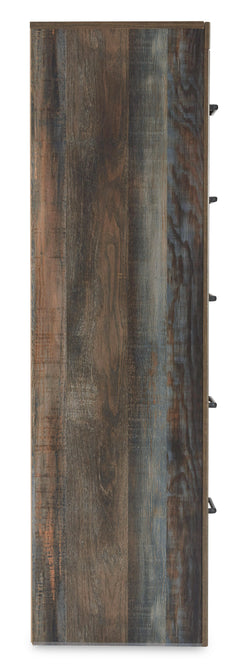 Rustic Brown with Orange and Teal Accents / Chest, view 3; selected configuration only; mattress bedding and decorative accessories not included - 61