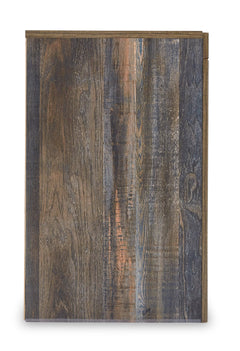 Rustic Brown with Orange and Teal Accents / Nightstand, view 3; selected configuration only; mattress bedding and decorative accessories not included - 66