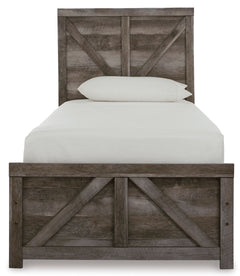 Gray Bed Twin, view 2; exact selected furniture; mattress foundation bedding and accessories excluded - 2