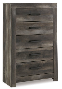 Gray 5pc Bedroom Set Queen, view 4; exact selected furniture; mattress foundation bedding and accessories excluded - 7