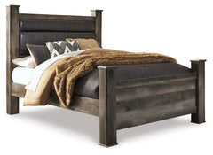 Gray Bed + Nightstand Queen, view 1; exact selected furniture; mattress foundation bedding and accessories excluded - 10