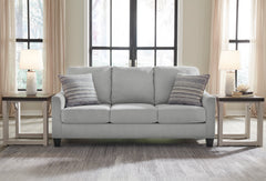 Shadow gray living room seating, sofa arrangement view; only selected configuration included - 5