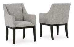 Beige/Dark Brown / Pair of Dining Armchairs, additional product view; 2 chairs included; additional furniture and accessories excluded - 2