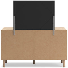 Soft Gray / Light Oak Look / Dresser + Mirror, back view; view 10; shown pieces are reference views; only the selected configuration is included - 10
