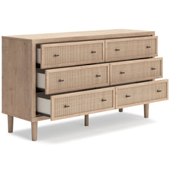 Soft Gray / Light Oak Look / Dresser, angle view; view 17; shown pieces are reference views; only the selected configuration is included - 17