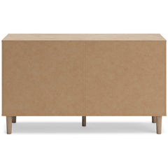 Soft Gray / Light Oak Look / Dresser, back view; view 19; shown pieces are reference views; only the selected configuration is included - 19