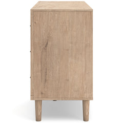 Soft Gray / Light Oak Look / Dresser, side view; view 22; shown pieces are reference views; only the selected configuration is included - 22