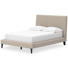 Soft Gray / Light Oak Look / Bed / Full, angle view; view 38; shown pieces are reference views; only the selected configuration is included - 38