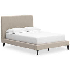 Soft Gray / Light Oak Look / Bed / Full, angle view; view 40; shown pieces are reference views; only the selected configuration is included - 40