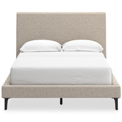 Soft Gray / Light Oak Look / Bed / Full, front view; view 43; shown pieces are reference views; only the selected configuration is included - 43
