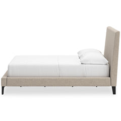 Soft Gray / Light Oak Look / Bed / Full, side view; view 44; shown pieces are reference views; only the selected configuration is included - 44