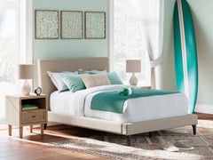 Soft Gray / Light Oak Look / Bed / Full, product view; view 46; shown pieces are reference views; only the selected configuration is included - 46