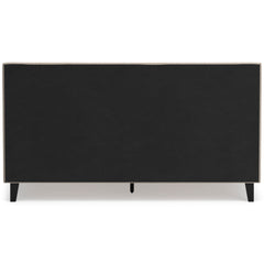 Soft Gray / Light Oak Look / Bed / King, back view; view 59; shown pieces are reference views; only the selected configuration is included - 59