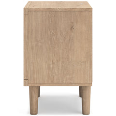 Soft Gray / Light Oak Look / Nightstand, side view; view 72; shown pieces are reference views; only the selected configuration is included - 72