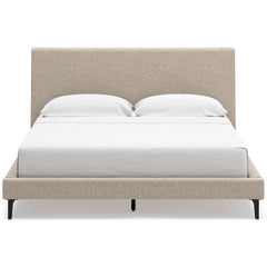 Soft Gray / Light Oak Look / Bed / California King, front view; view 81; shown pieces are reference views; only the selected configuration is included - 81
