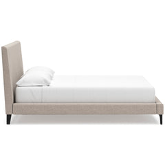 Soft Gray / Light Oak Look / Bed / California King, side view; view 83; shown pieces are reference views; only the selected configuration is included - 83