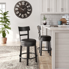 Black / Counter Height — 1 Stool, additional product view; one stool included; additional furniture and accessories excluded - 19