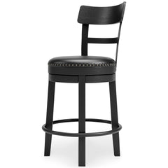 Black / Counter Height — 1 Stool, alternate angle view; one stool included; additional furniture and accessories excluded - 20