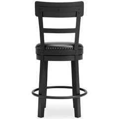 Black / Counter Height — 1 Stool, back view; one stool included; additional furniture and accessories excluded - 21