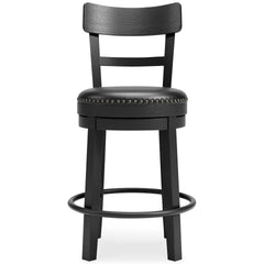 Black / Counter Height — 1 Stool, front view; one stool included; additional furniture and accessories excluded - 22
