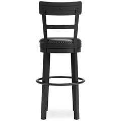 Black / Bar Height — 1 Stool, back view; one stool included; additional furniture and accessories excluded - 3