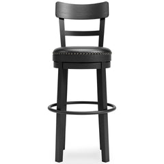 Black / Bar Height — 1 Stool, front view; one stool included; additional furniture and accessories excluded - 5