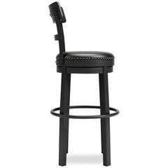 Black / Bar Height — 1 Stool, side view; one stool included; additional furniture and accessories excluded - 7