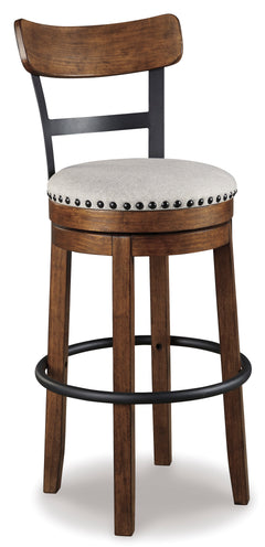 Brown / Bar Height — 1 Stool, angle view; one stool included; additional furniture and accessories excluded - 8
