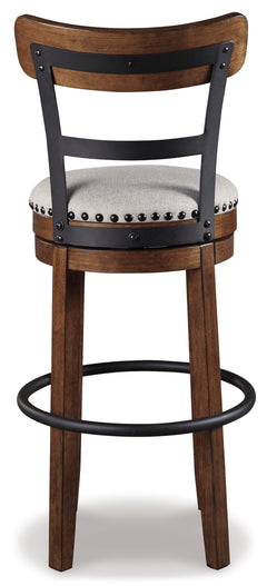 Brown / Bar Height — 1 Stool, back view; one stool included; additional furniture and accessories excluded - 9