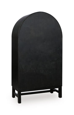 Black/Brown / Display Cabinet, cabinet view 3; includes one cabinet; accessories and other furniture excluded - 10
