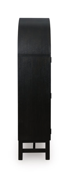 Black/Brown / Display Cabinet, cabinet view 7; includes one cabinet; accessories and other furniture excluded - 14