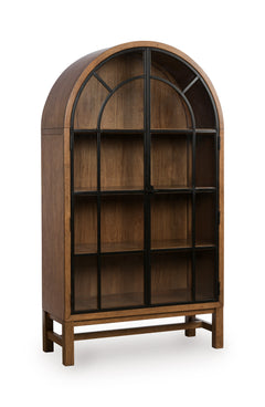 Brown/Black / Display Cabinet, cabinet view 1; includes one cabinet; accessories and other furniture excluded - 16