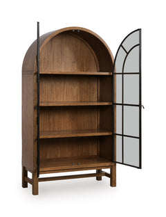 Brown/Black / Display Cabinet, cabinet view 2; includes one cabinet; accessories and other furniture excluded - 17