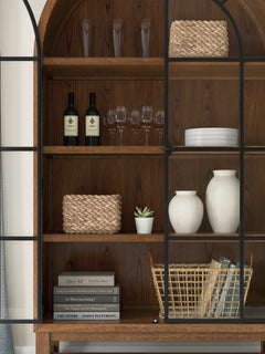 Brown/Black / Display Cabinet, cabinet view 4; includes one cabinet; accessories and other furniture excluded - 19