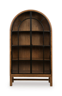 Brown/Black / Display Cabinet, cabinet view 5; includes one cabinet; accessories and other furniture excluded - 20