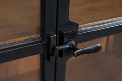 Brown/Black / Display Cabinet, cabinet view 6; includes one cabinet; accessories and other furniture excluded - 21