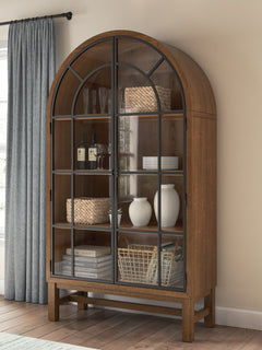 Brown/Black / Display Cabinet, cabinet view 8; includes one cabinet; accessories and other furniture excluded - 23