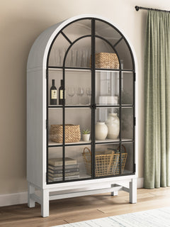 White / Display Cabinet, cabinet view 7; includes one cabinet; accessories and other furniture excluded - 7