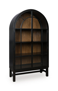 Black/Brown / Display Cabinet, cabinet view 1; includes one cabinet; accessories and other furniture excluded - 8