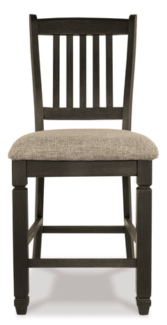 Black/Grayish Brown / Set of 2 Counter Stools, seat view 3; order includes two matching seats; accessories excluded - 3