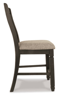 Black/Grayish Brown / Set of 2 Counter Stools, seat view 4; order includes two matching seats; accessories excluded - 4