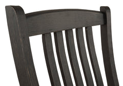 Black/Grayish Brown / Set of 2 Dining Chairs, seat covering close-up 3; order includes two matching seats; accessories excluded - 3